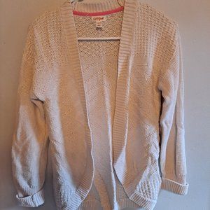 Cat & Jack Cream Cardigan Girls Large 10-12